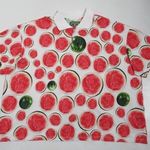 Denim Tears Men's Watermelon Polo Multicolor Size XXL